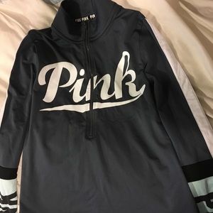 Pink sport half zip