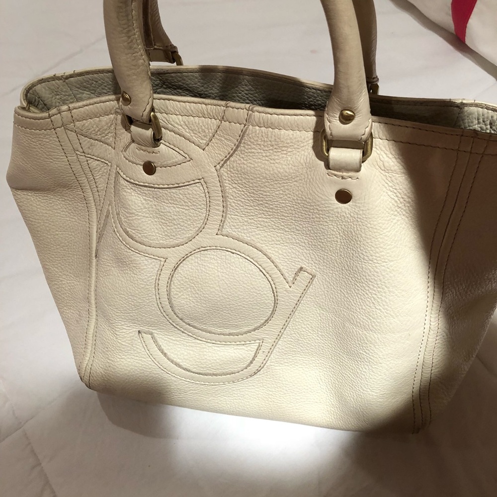 Purificacion Garcia white leather handbag