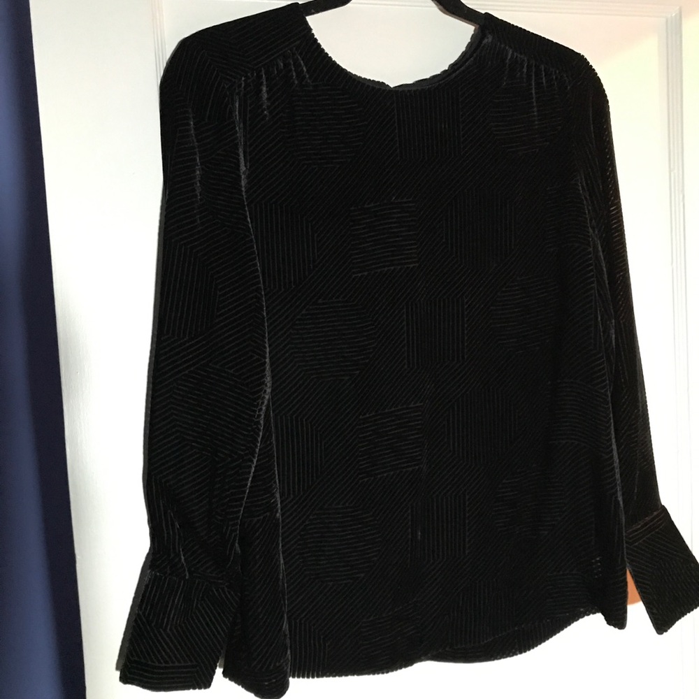 & other stories  graphic velvet shirt