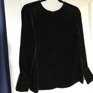 & other stories  graphic velvet shirt