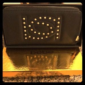 (Poppy) Bebe Wallet with Rhinestones.