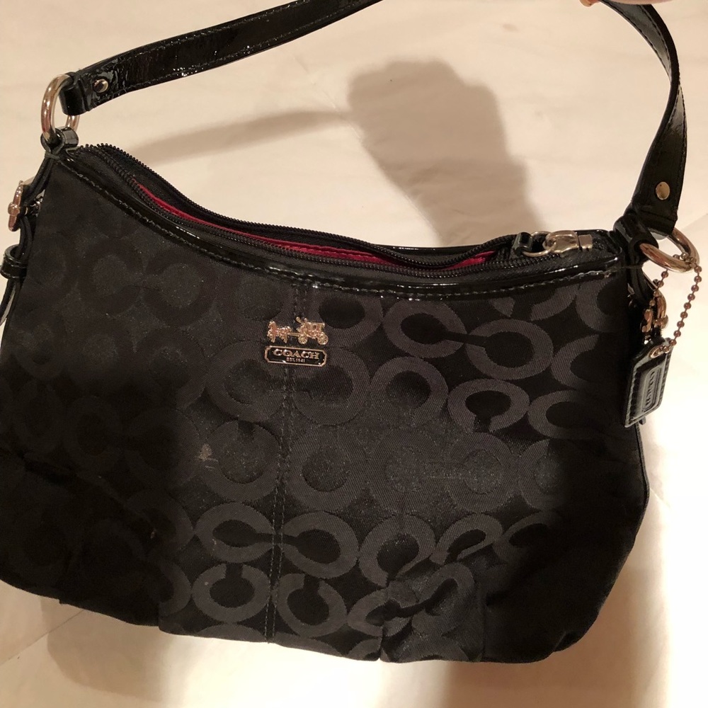 Small black Coach handbag