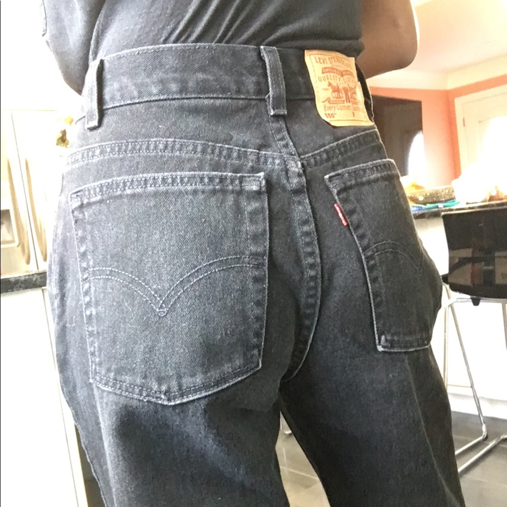 Levi’s 550 vintage high waisted black jeans
