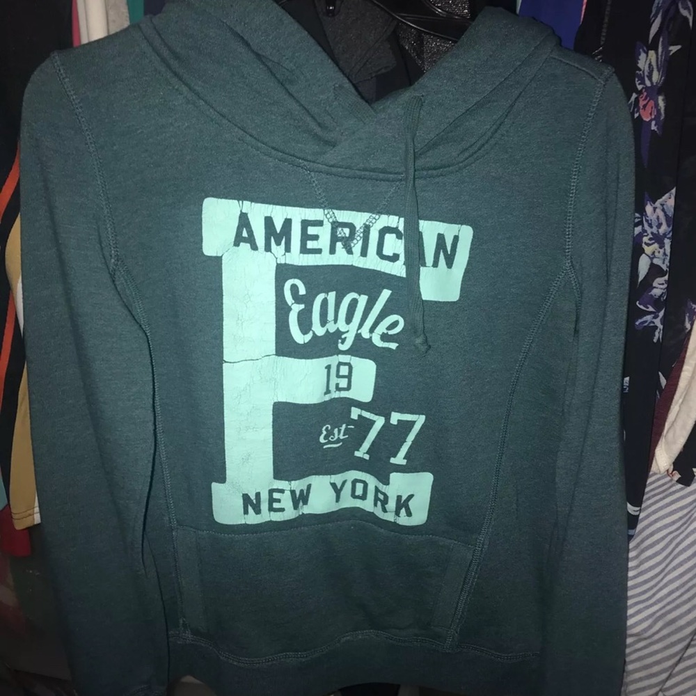 Green Like New American Eagle hoodie