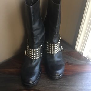 Silver /Studded boots