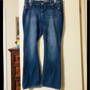 ZCO JEANS, Low rise, Slim Fit,Cross Hatch,Boot Cut