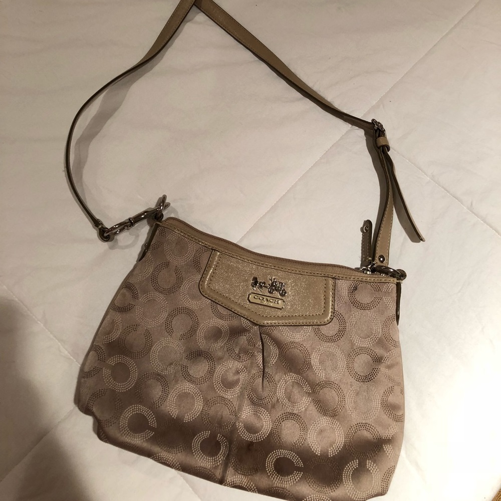 Coach tan crossbody