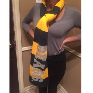 Green and Gold Baylor University College Scarf