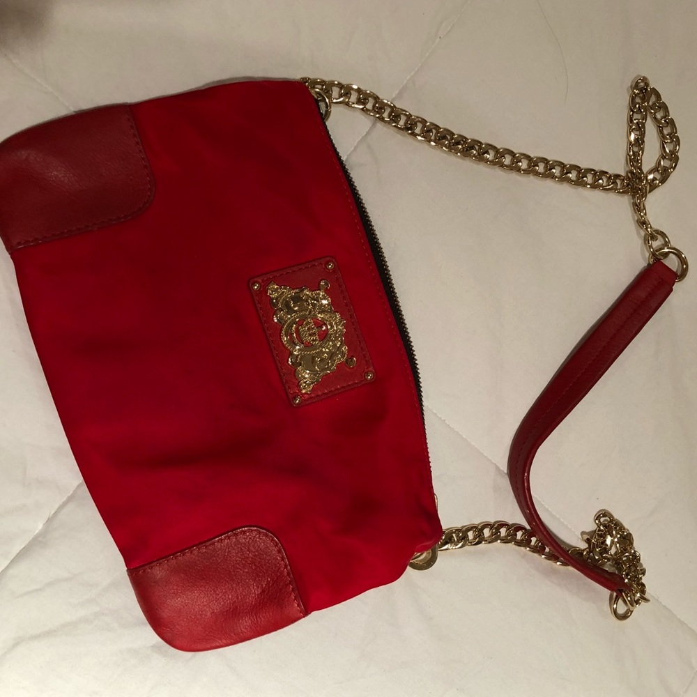 Red, leather Juicy Couture crossbody