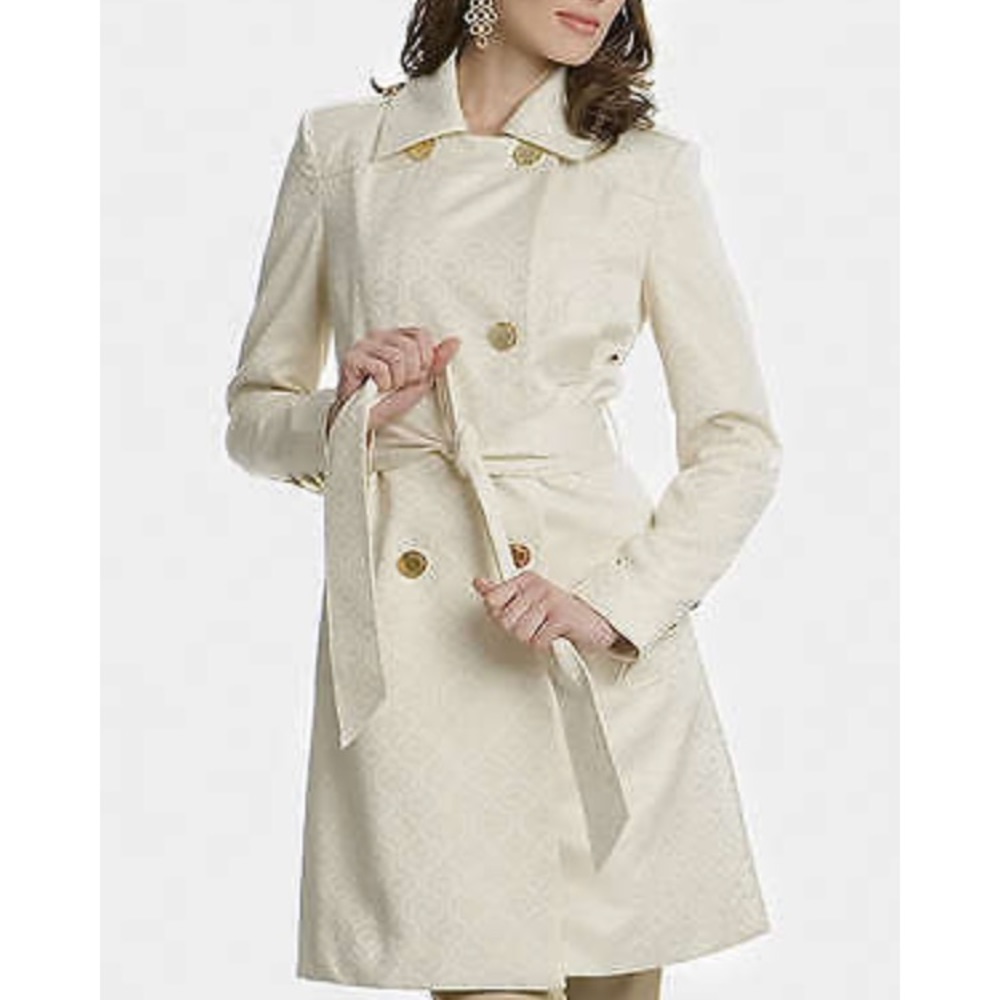 MARCIANO GUESS JACQUARD TRENCH COAT