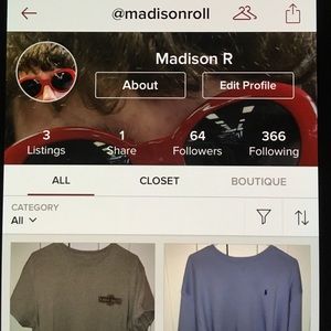 everyone go follow my new posh mark @madisonroll