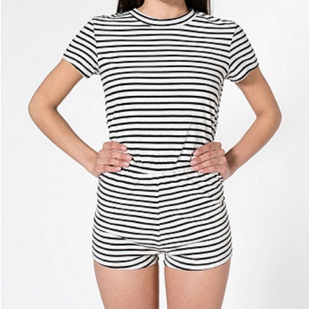 American Apparel Striped Romper