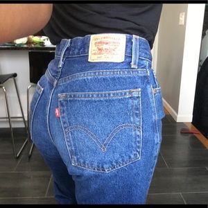 Levi’s blue vintage high waisted jeans