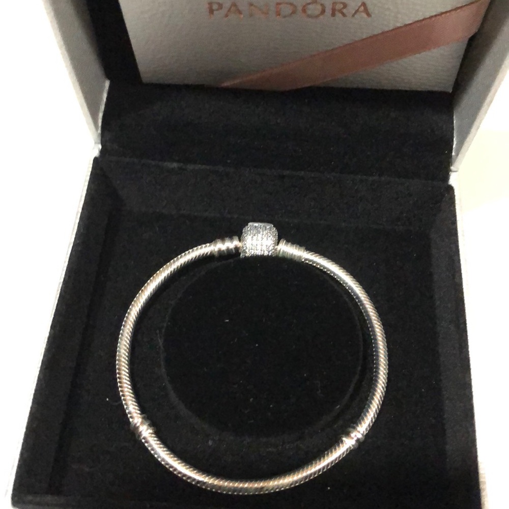 Authentic  Pandora Clear CZ Bracelet