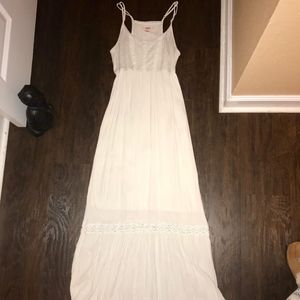 Mossimo White Gauze Maxi Dress Sundress Sz Small
