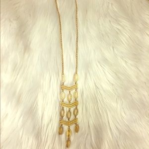 Stella & Dot Gold Bib Necklace