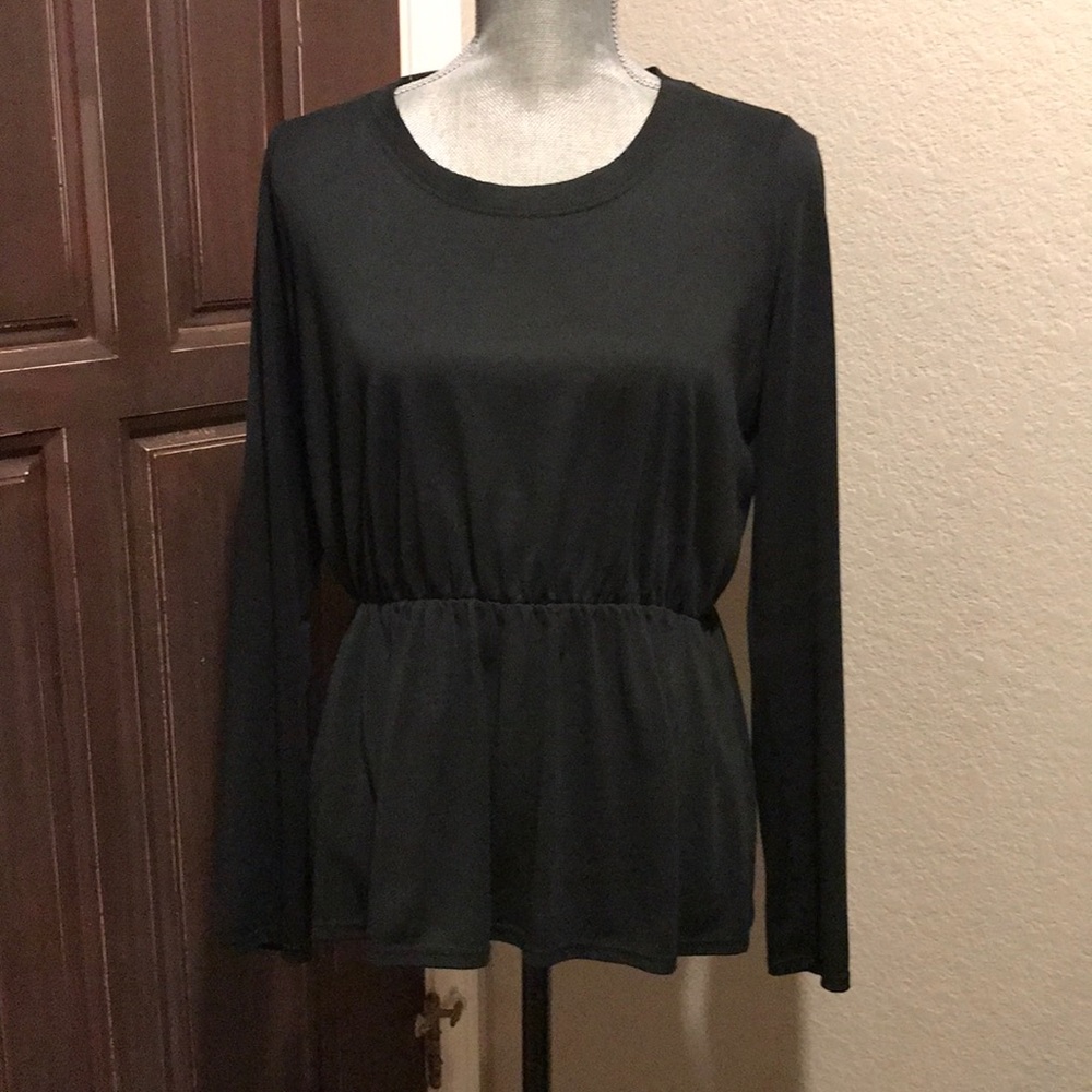 RO DE brand black peplum top