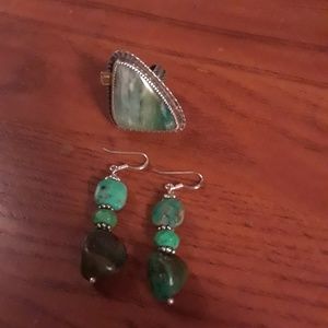 Ring and earrings reserved for sunbursthancock