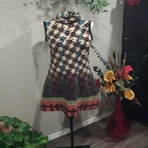 Aryeh Sleevless turtle neck mini sweater dress