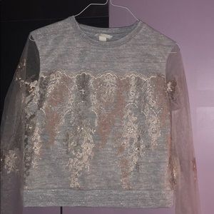 Rose gold shimmer sweatshirt Brand New