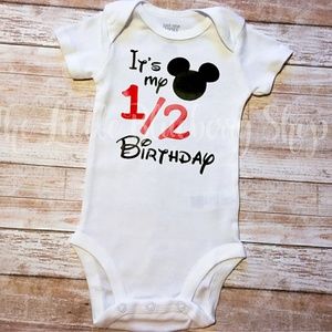 Disney Half Birthday Onesie
