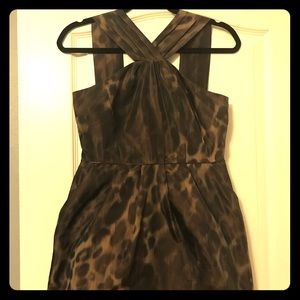Banana Republic leopard metallic dress