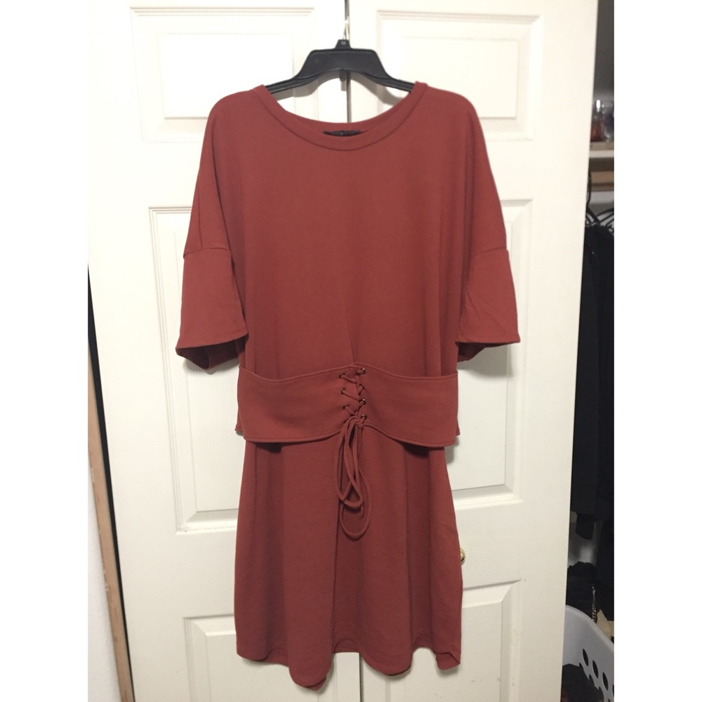 Plus size corset dress