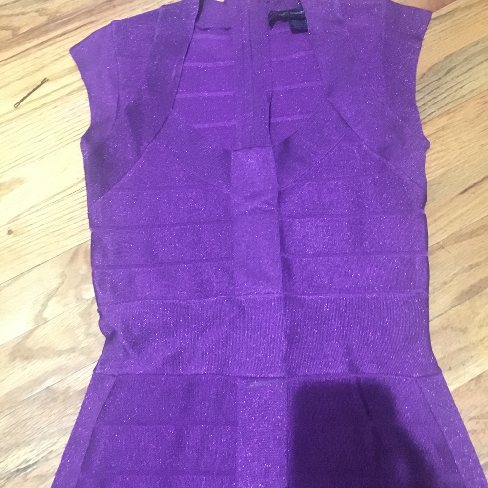 French connection sparkle bandage dress herve