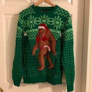 Bikini Big Foot Ugly Christmas Sweater