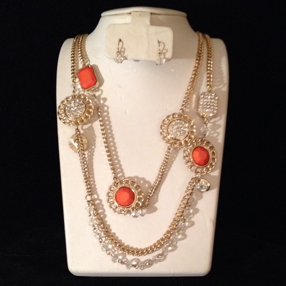 Singular Double link Charm Necklace - Picture 1 of 2