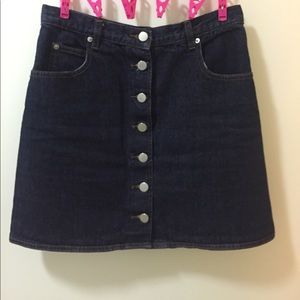 ASOS Denim A line mini skirt
