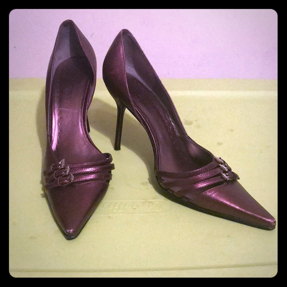 BCBG Girls Metallic Purple Pumps