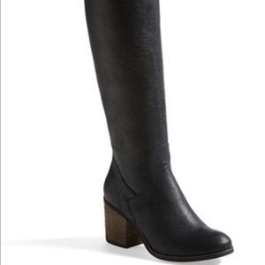 Hinge over-the-knee boots. Never worn.
