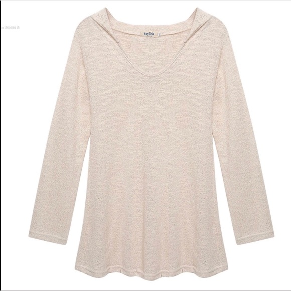 Pullover knit hoodie tunic - Picture 3 of 7