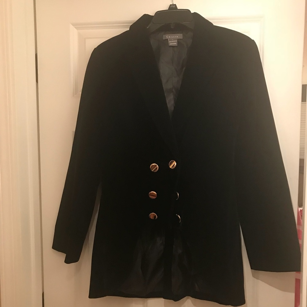 Velvet majorette jacket.
