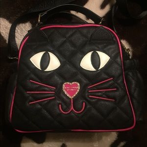 Betsey Johnson cat bag /lunch bag