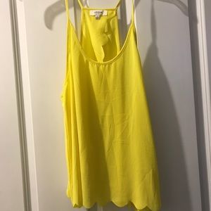 Yellow Open Back Tank