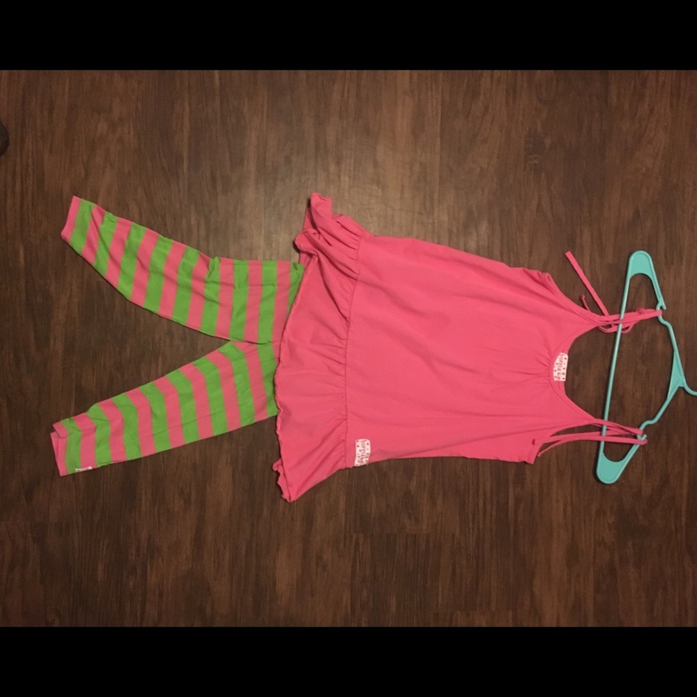 Ruffle Girl Capri outfit