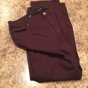 Brown Nine West straight cut stretch jeans 16/33