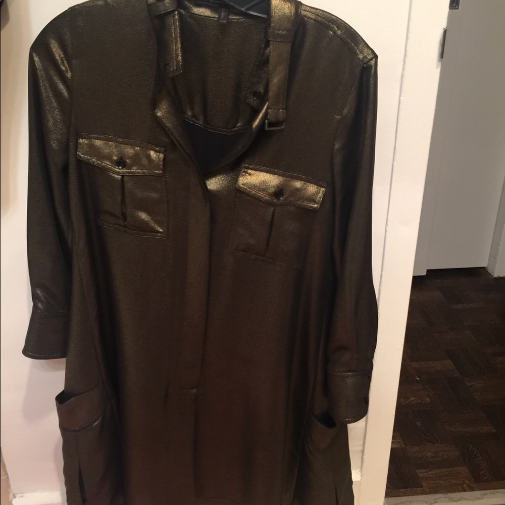 Shirt dress gold color!!
