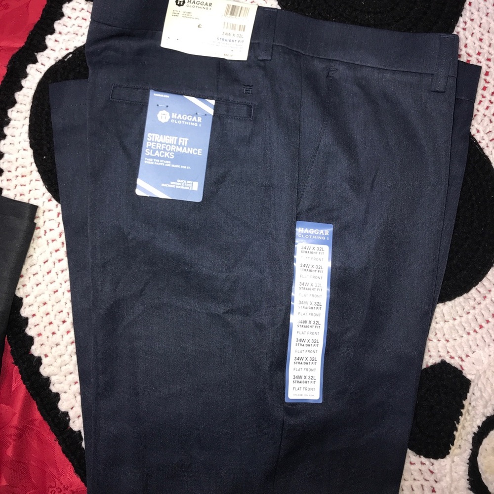 2 men’s haggar pants .