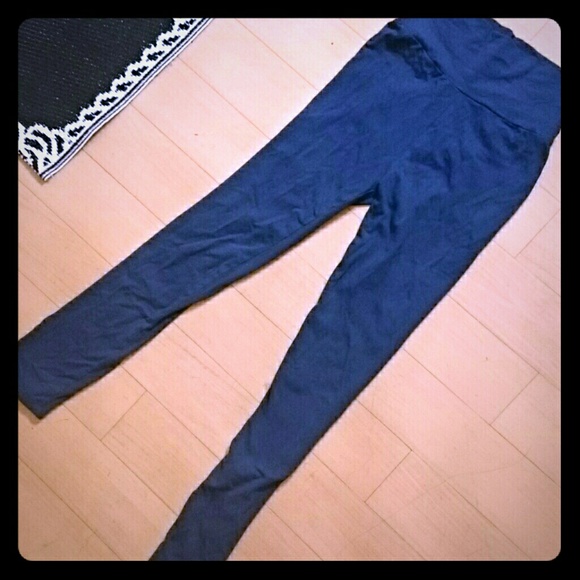 Charlotte Russe Pants - High rise navy leggings
