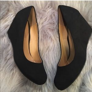 LC Laundry wedge shoes black size 6.5 women