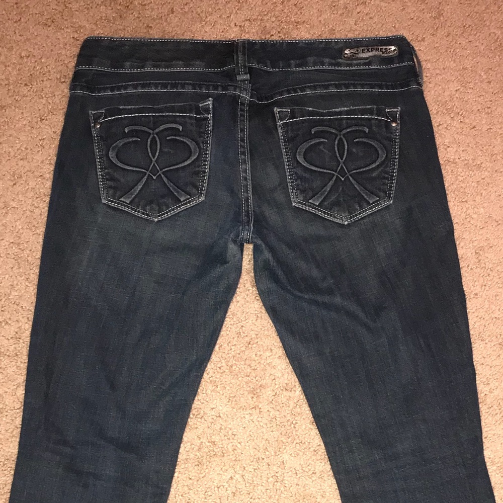 Express Dark Skinny Jeans