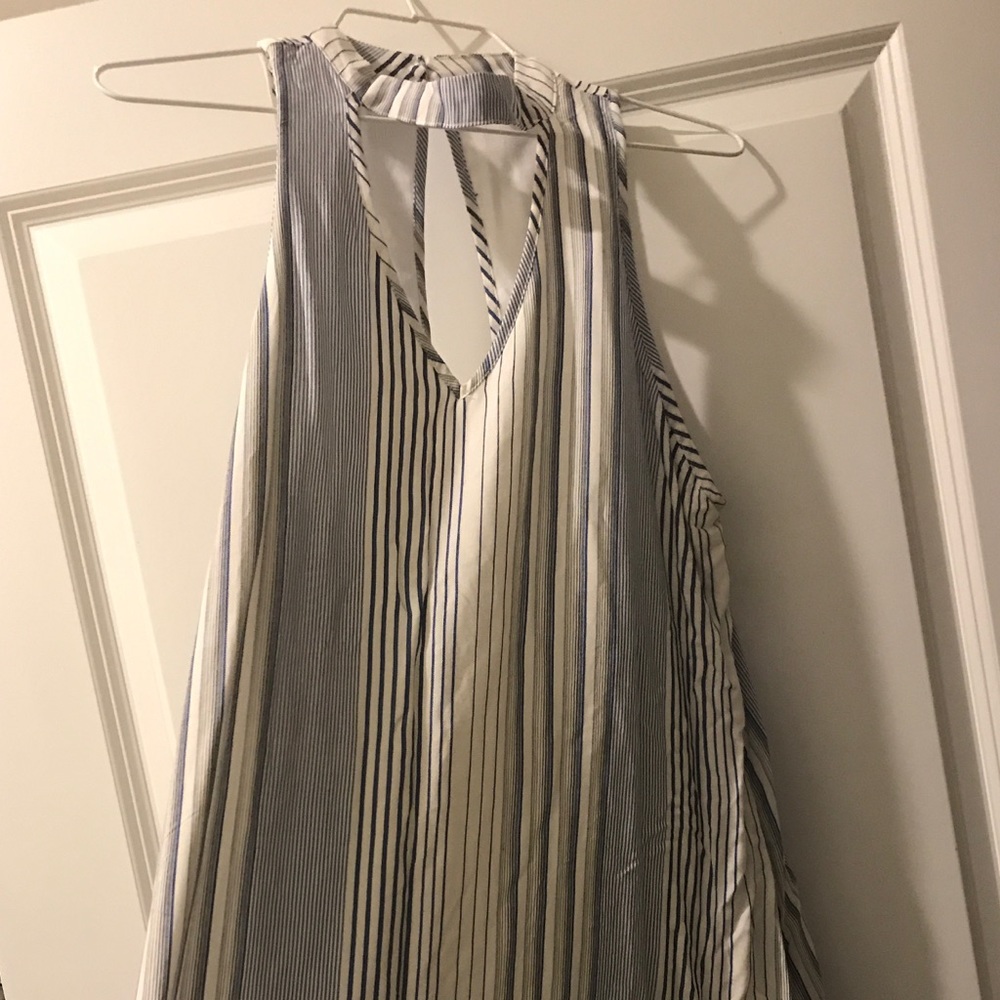 Blue/white stripe dress