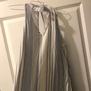 Blue/white stripe dress