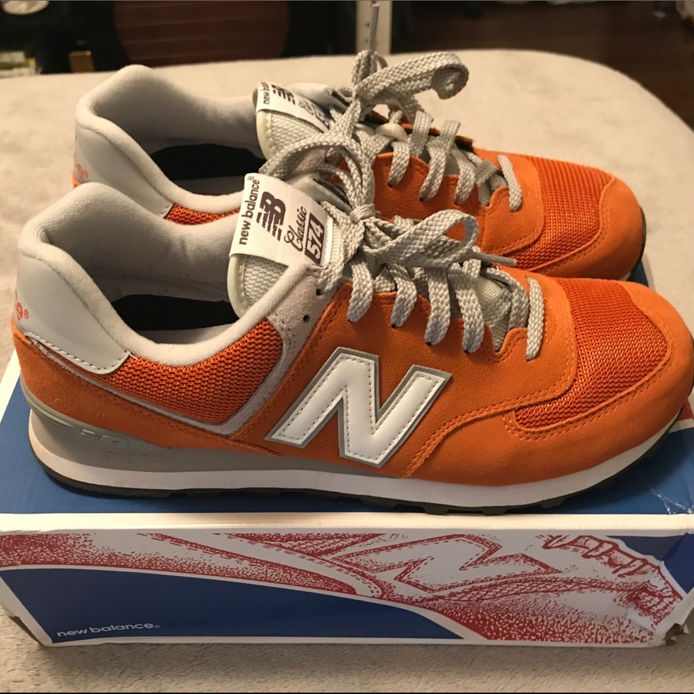 New Balance 574 Orange only worn out 1x