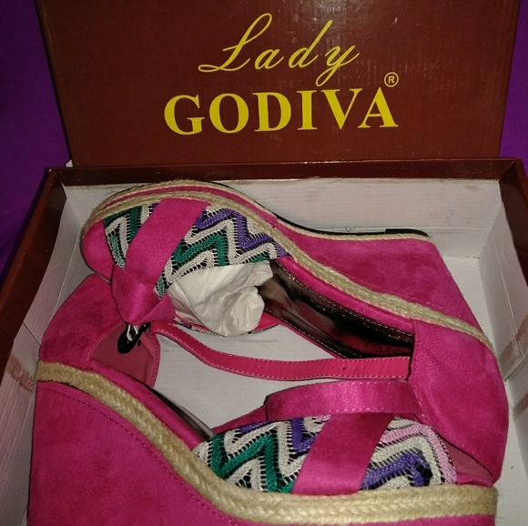 lady godiva Shoes - Lady  Godiva size 10 wedge peep toe sandals
