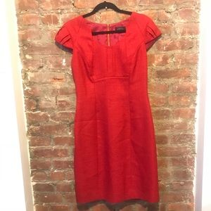 Red Tahari Sheath Dress