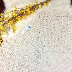 ANTHROPOLOGIE | sparrow cream knit sweater